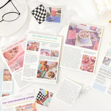 

50pcs/lot Memo Pads Sticky Notes Girl Star Paradise Series paper Junk Journal Scrapbooking Stickers Office School stationery