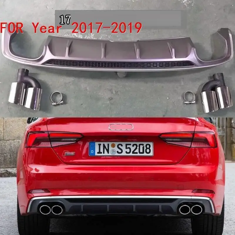 Диффузор автомобиля передней губы авто аксессуары Automovil тюнинг задние защитные бамперы 08 09, 10, 11, 12, 13, 14, 15, 16, 17, 18, 19, для Audi A5
