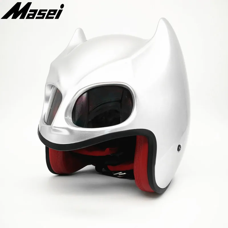 Masei шлем Бэтмена мотоциклетный винтажный Ретро-шлем темно-рыцарский шлем открытый шлем-каска мотокросса внедорожный шлем для путешествий