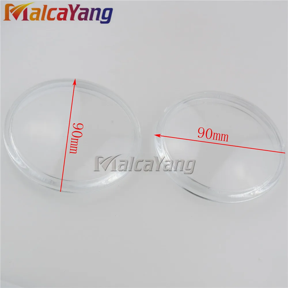 Противотуманные фары с круглым диаметром 90 мм закаленное стекло для Mitsubishi L200