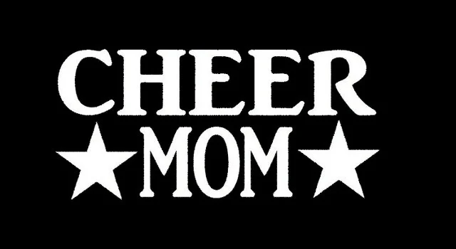 Надпись Cheer MOM, художественная уютная семейная наклейка для сноуборда, окна, бампер багажника, авто, внедорожник, дверь, каяк, черлидер, гимнастика, винил