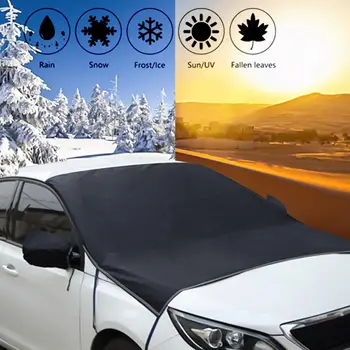 

Car Waterproof Frost Guard Winter Windshield Snow Cover Front Window Windscreen Magnetic Protector Covers Fits Universal Car