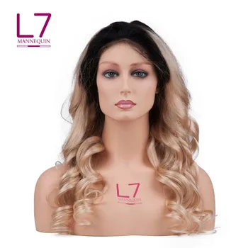 

European and American Head Model Female Wig Model Head Hat Jewelry Show Projects, Half Body, Shoulders, White Skin