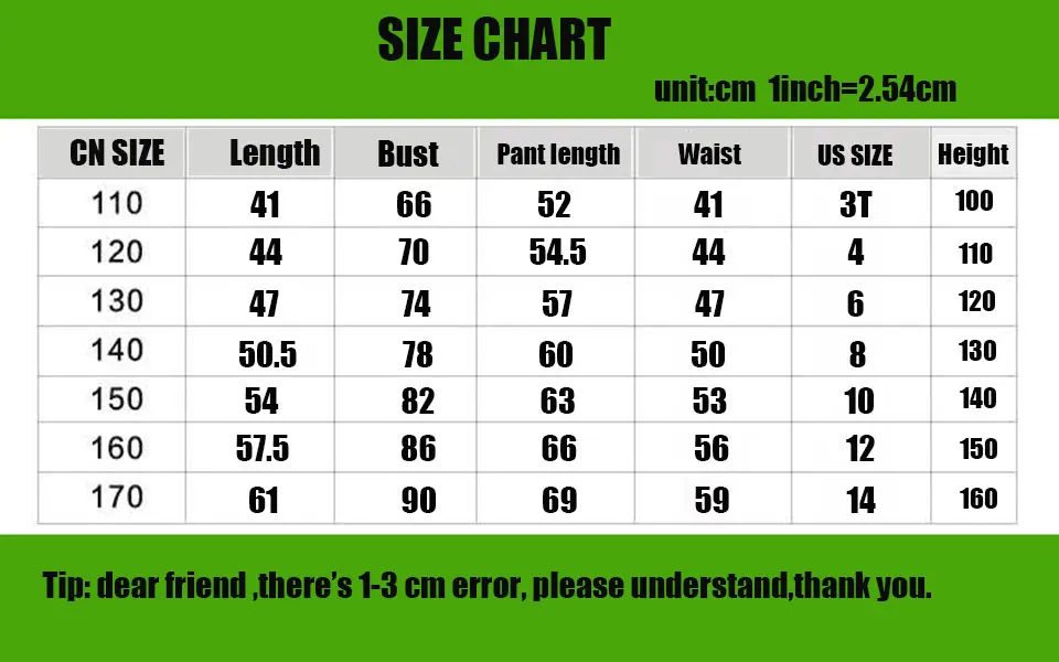 套装尺码偏小--110-170--推荐身高100-160--3T-13a