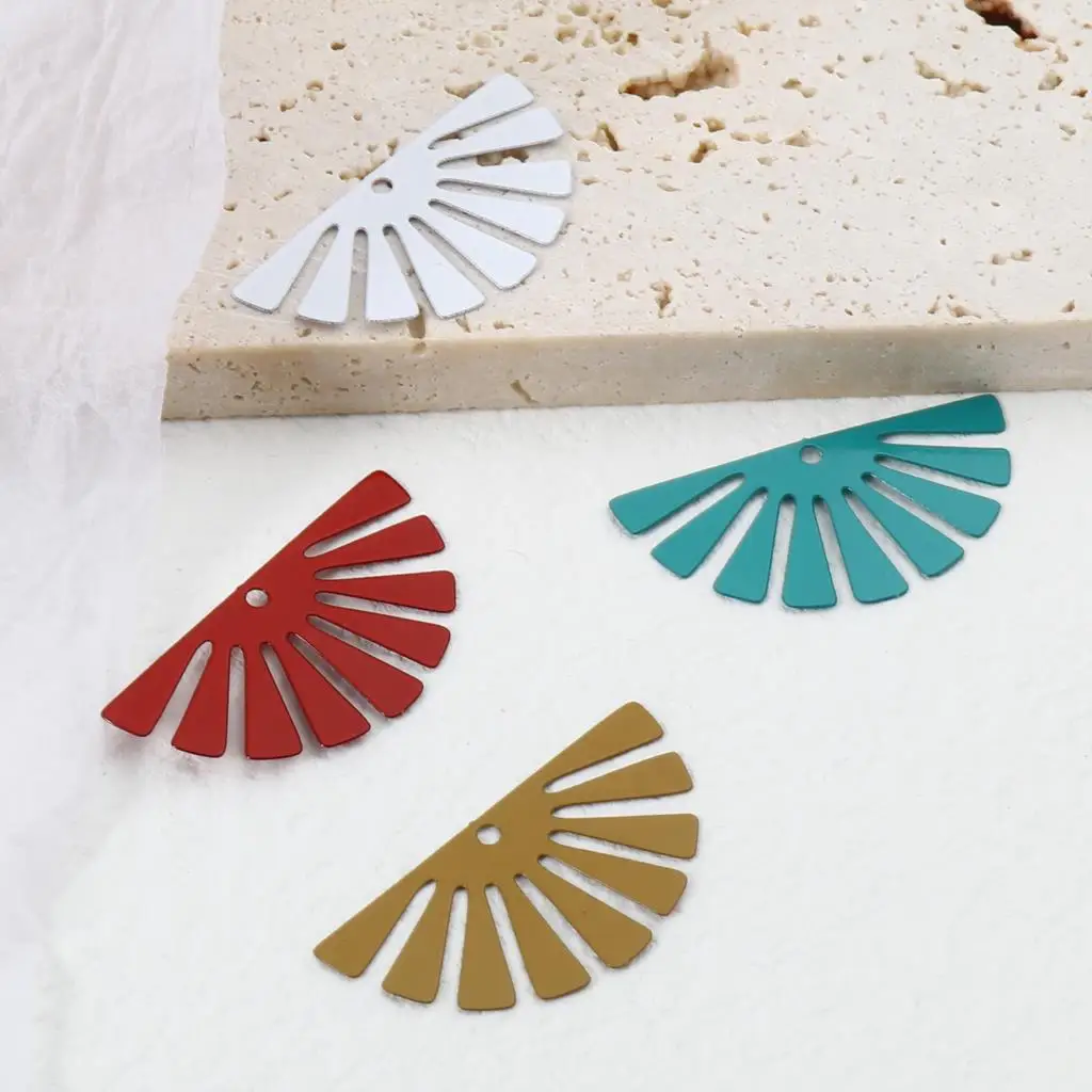 20 PCs Matel Half Round Filigree Stamping Pendants Stripe Painted Hollow Charms For DIY Jewelry Finding Accessories 3.5 x 1.8cm 20 PCs Matel Half Round Filigree Stamping Pendants Stripe Painted Hollow Charms For DIY Jewelry Finding Accessories 3.5 x 1.8cm