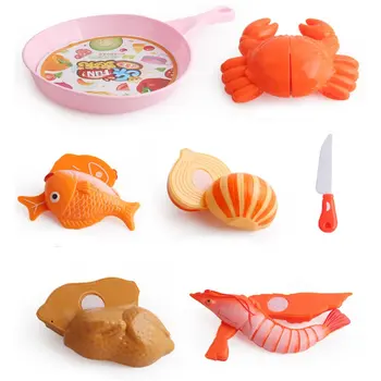 

New Kids Kitchen Cutting Toys Food Fruit Vegetabletble Kids Pretend Play Kitchen Toys Puzzle Early Education Toys Cook Cosplay