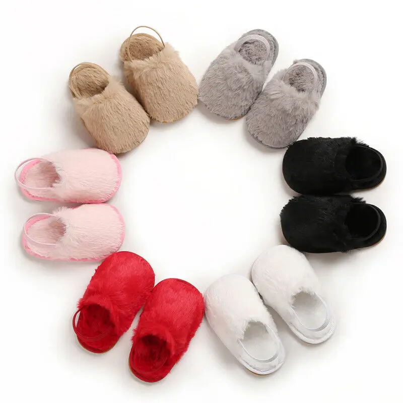

Summer Soft Classic Baby Girl Slipper Sandals Breathable Baby Fur First Walkers Shoes Simple Elastic Princess Baby Boys Shoes