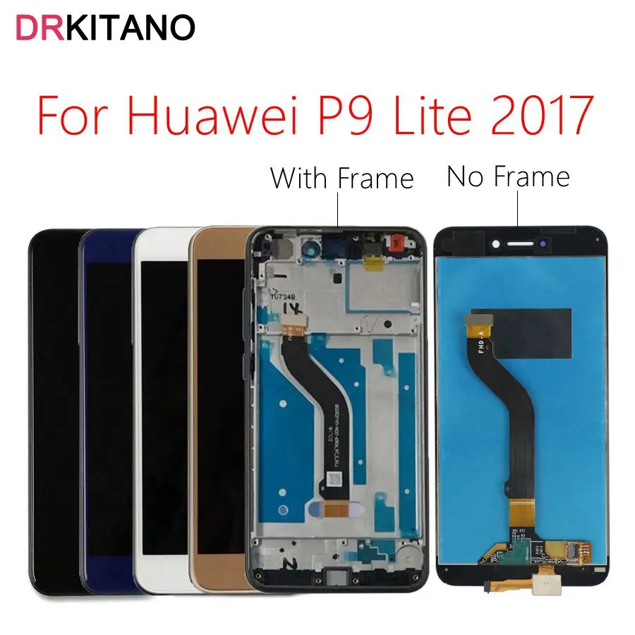 ЖК дисплей DRKITANO для Huawei P9 Lite 2017 сенсорный экран с дигитайзером рамкой PRA LX1|Экраны