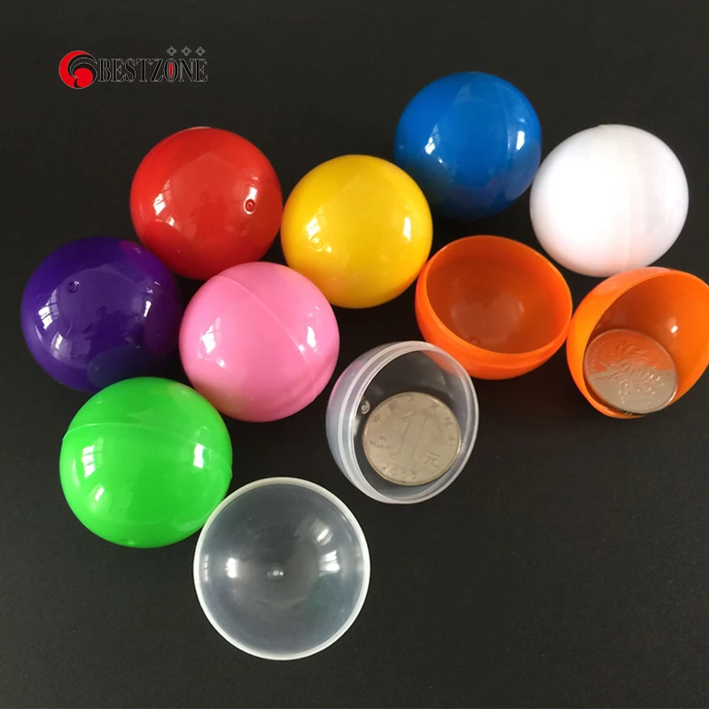 50Pcs/Lot 40MM 1.57Inch Empty Plastic Toy Capsules Gashapon Children Kids Gifts For Gumball Vending Machines Surprise Ball 5
