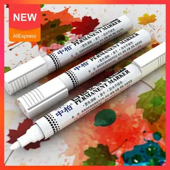 

1pcs Metal Waterproof Permanent Marker Pen White Ink Blackboard Pens Marker For School Teacher Quick-drying Pen Oily Suppli P1O7