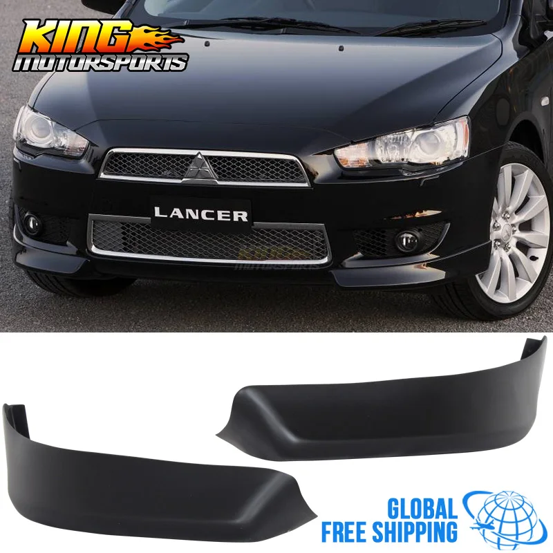 Передний бампер Mitsubishi Lancer OE 2 шт. сплиттер для подбородка подходит 08-15 глобальная