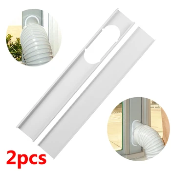 

2pcs Adjustable Window Slide Kit Plate Air Conditioner Wind Shield Portable