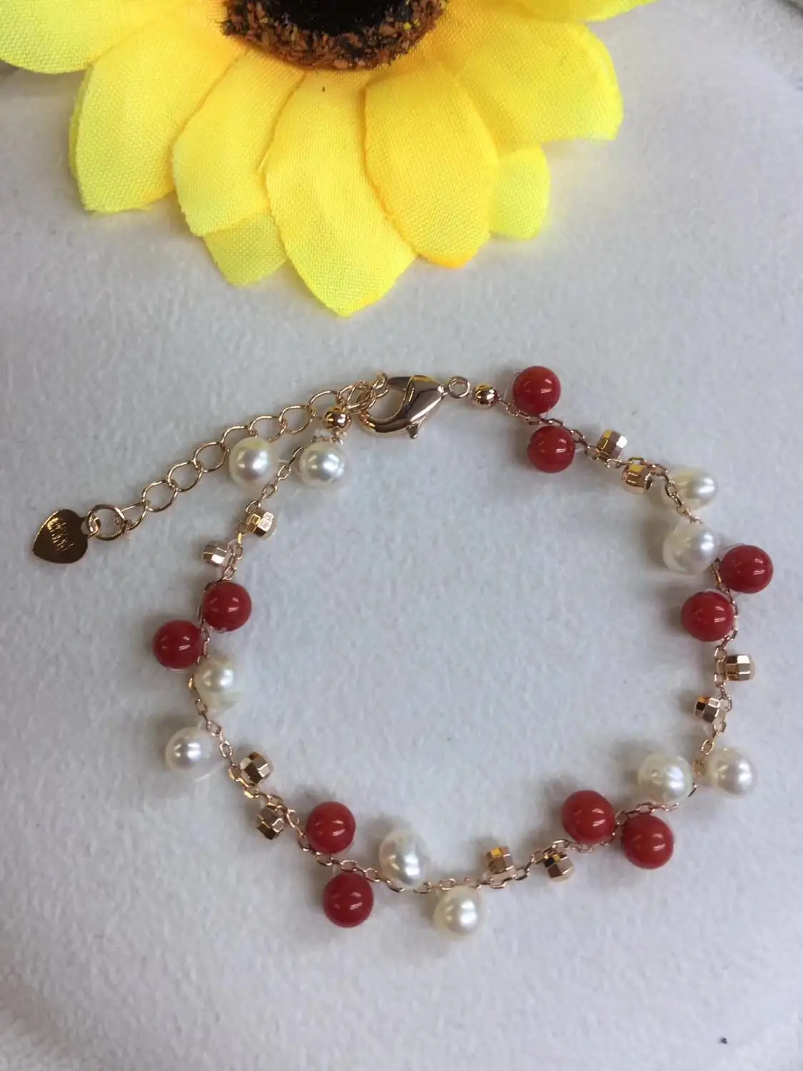 Новое поступление, браслет из натурального пресноводного жемчуга, классический браслет, модные украшения, 10 шт./лот