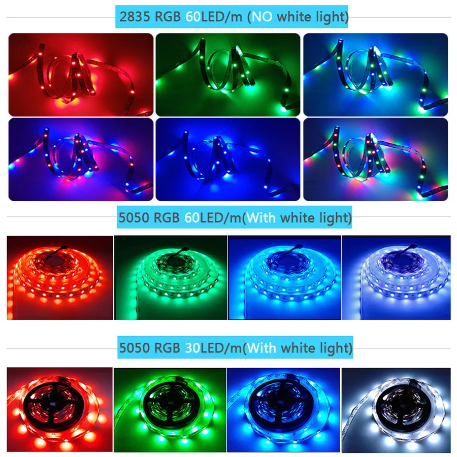 Smart WIFI LED Strip Light Work with Alexa Google Assistant Voice Control RGB LED Lights Strip 12V 5050 60LEDsm Color Changing (11)