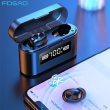 Bluetooth 5 1 Headphones with Mics Sport Waterproof Headset Touch Control TWS Wireless Earphones Noise Cancelling Music Earbuds
