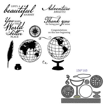 

2020 3D New Metal Cutting Dies and Scrapbooking For Paper Making Birthday Embossing Frame Card Craft With Stamps Set