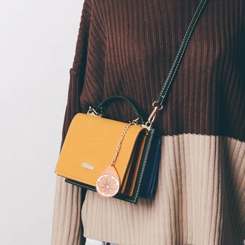 

Fruits lemon watermelon tassels small women shoulder bag messenger bag ladies retro PU leather handbag purse female crossbody Q4
