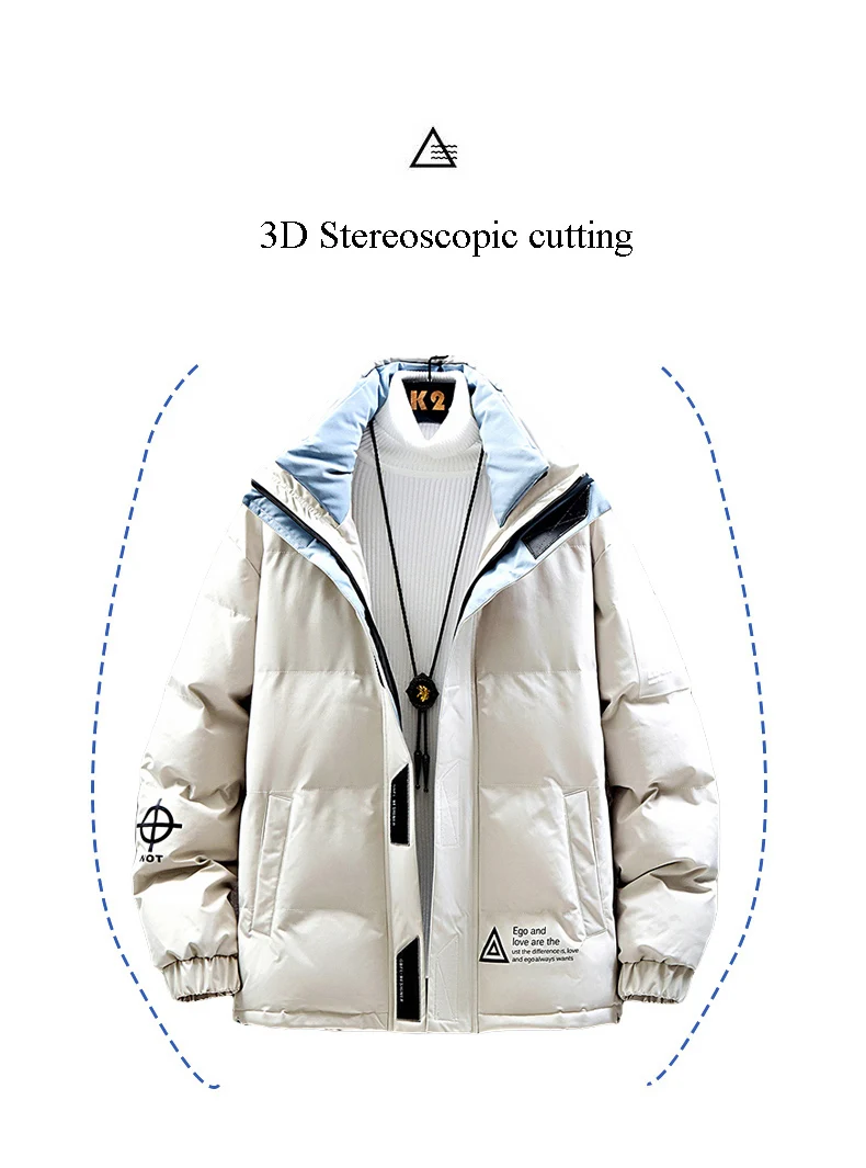 H. S. BONNIE новые модные зимние куртки мужские парки Anorak мужская повседневная верхняя одежда цвета хаки черные мужские пальто Winterjas Heren