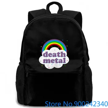 

Death Metal Rainbow - Grunge Rock Festival Acid Happy Brand women men backpack laptop travel school adult student