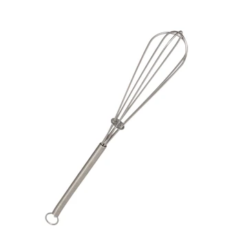 

Whisk Mixer Egg Stainless Steel Hand Cream Stirrer Whisk Spring Handle Blender Mixer Baking Gadget 18cm Egg Kitchen Accessories
