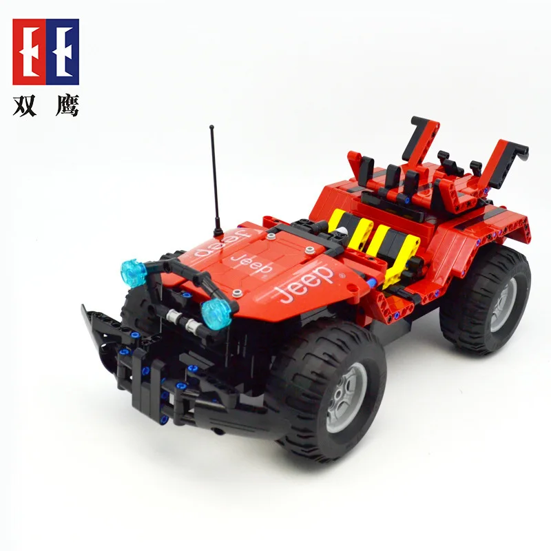 

Double e Cracking Take C51001 Electric Wrangler Remote Control Assembled Building Blocks Sports Car Children'S Educational Elect