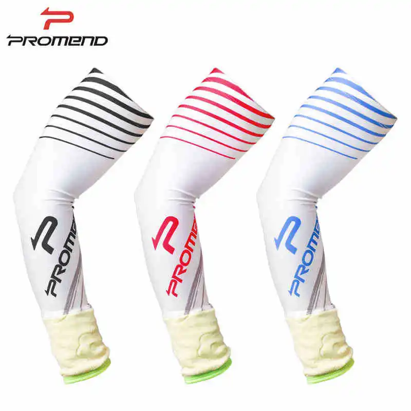 PROMEND ice silk sunscreen UV sleeves with towel can be wiped sweat sports men and women riding equipment MTB road bike | Спорт и