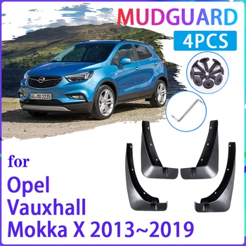 

4 PCS Car Mud Flaps for Opel Vauxhall Mokka X 2013~2019 Buick Encore Mudguard Splash Guards Fender Mudflaps Auto Accessories