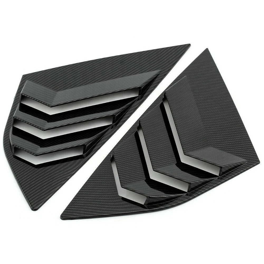 

2 Pcs Auto Part Louver Patch Car Window Decorative Solid ABS Exterior Protective Vehicle Durable Self Adhesive For Ford ST
