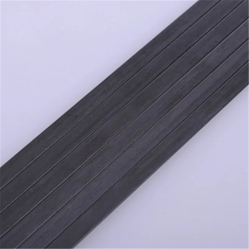 10PCS Carbon Fiber Spuare Strip 0.6X1.8 0.6X3 0.6X4 0.6X6 0.8X1.2 0.8X2.4 0.8X3 0.8X25.4 for RC Airpalne Model Length 500mm