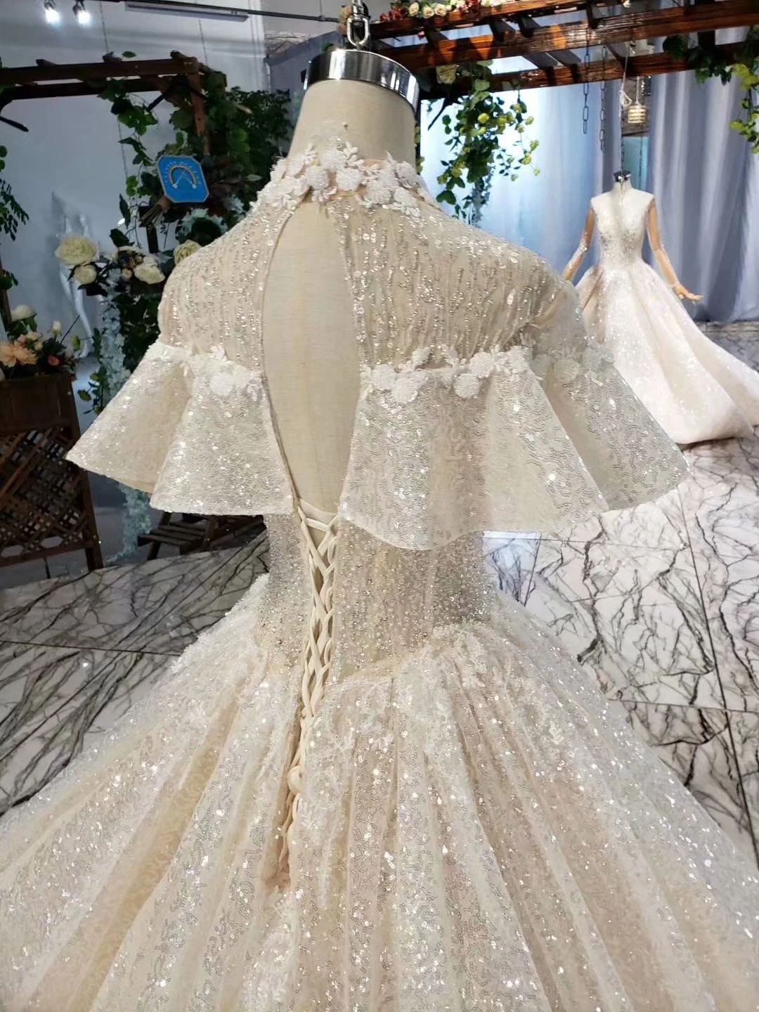 Кружевное черное свадебное платье с оборками, бальное платье, Vestido De Noiva Princesa, блестящие бисерные Аппликации, халат, большие размеры