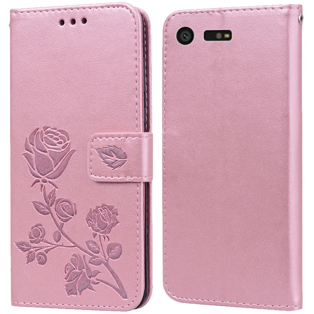 Роскошный кожаный чехол-книжка с откидной крышкой для Sony Xperia XZ1 Compact G8341 G8342