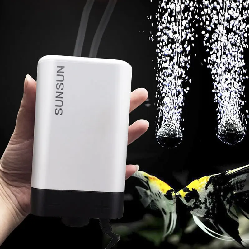 220-240V aquarium Most Quiet Silent Original Ukraine Double Outlet Air Pump aPump For Fish Tank Fish Tank Mini Air Compressor