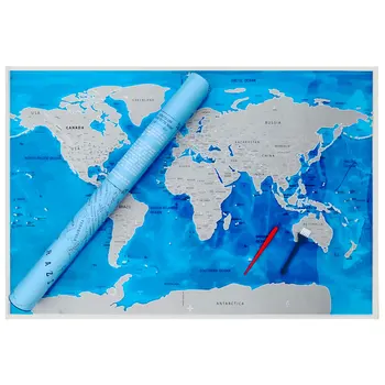

Large Size Deluxe Scratch Map Ocean Scratch Off World Travel Map Personalized Gifts Wall Stickers Poster Office Home Decoracion