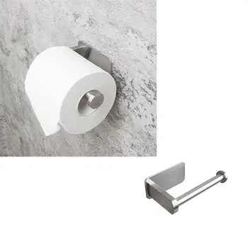 

1pc Stainless Steel Toilet Paper Holder Round Toilet Roll Holder With Free Punch Installation For Bathroom Kitchen