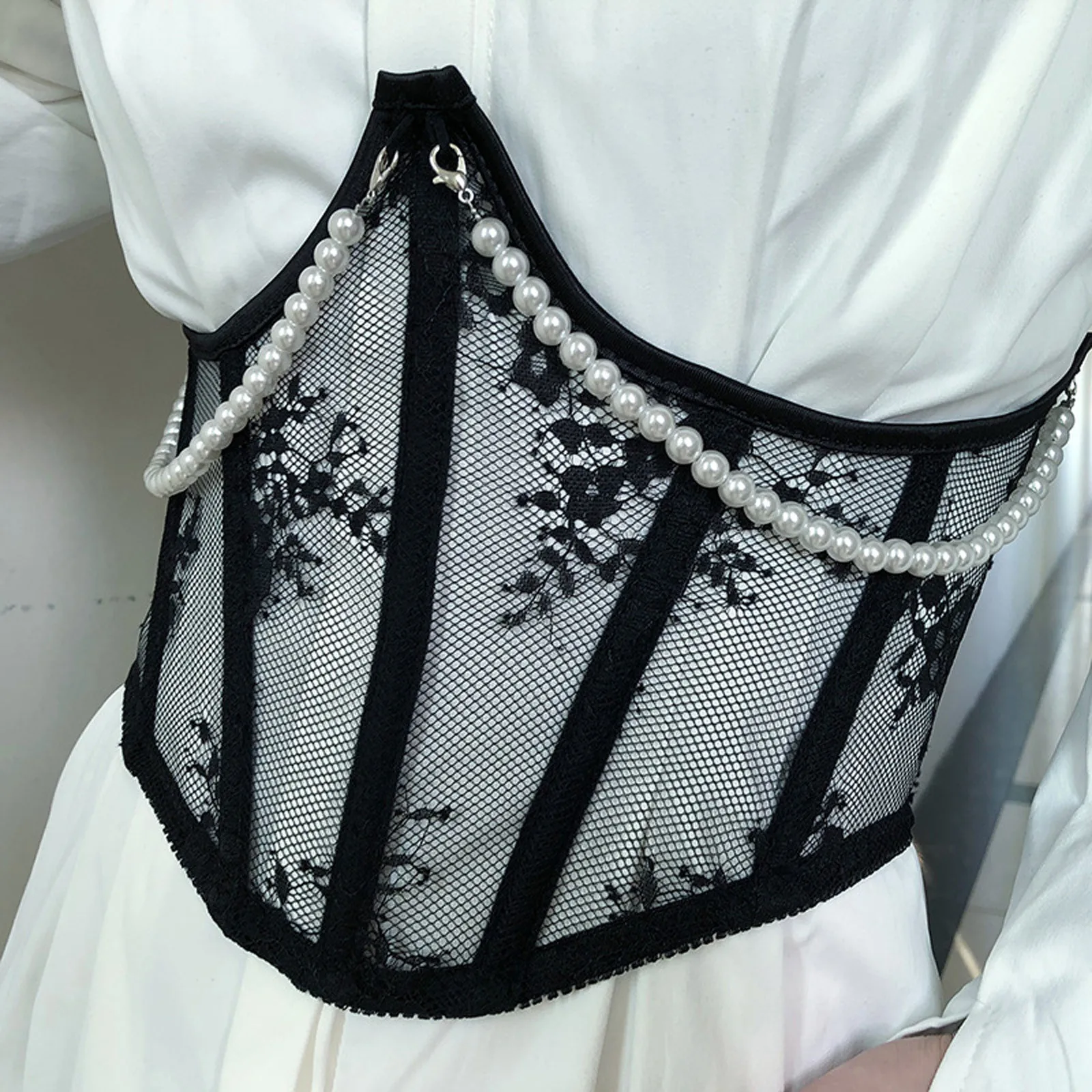 Sexy Corset Underbust Women Goth Corset Curve Shaper Modeling Strap Underbust Shaper Underwaist Belt Lace Corsets Bustier body shaper waist trainer
