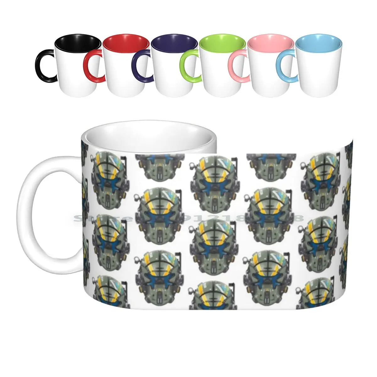 Titanfall 2 Casco Tazze In Ceramica Tazze Da Caffè Tazza Da Tè Al Latte Titanfall 2 Titanfall Apex Legends Regalo Vintage Di Tendenza Creativa