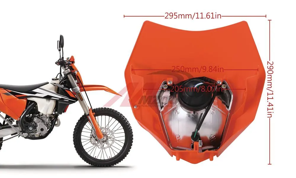Универсальный налобный фонарь обтекатель для KTM Dirt Pit Bike Motorcross Supermoto SX F EXC SMR MX XC rcycle