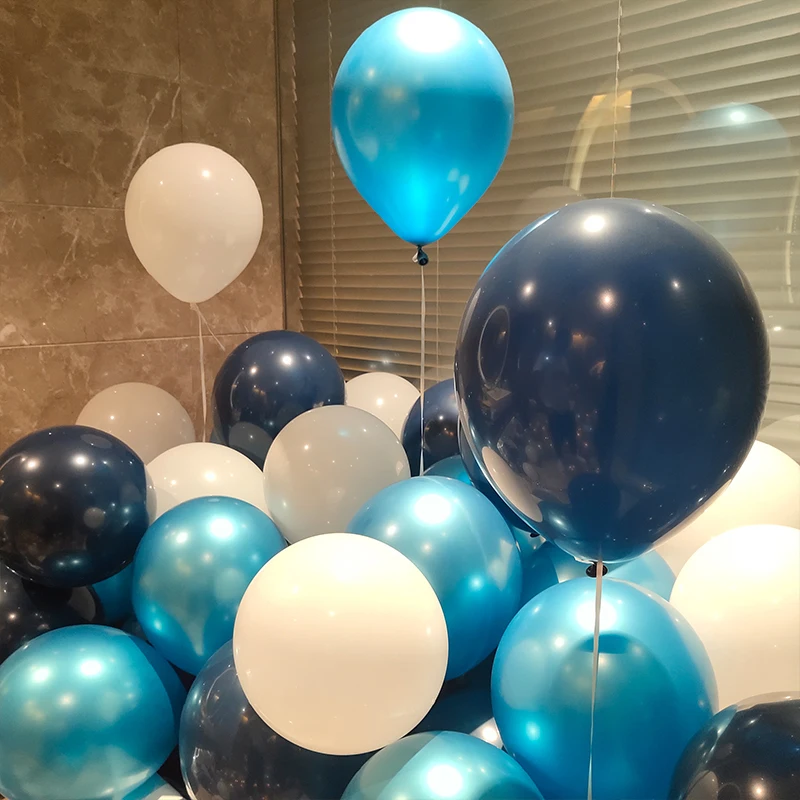 Синий воздушный шар "Конфетти" Воздушные шары на день рождения свадебные принадлежности для свадьбы хромированные металлические шары украшение дома 30 шт. глобалы
