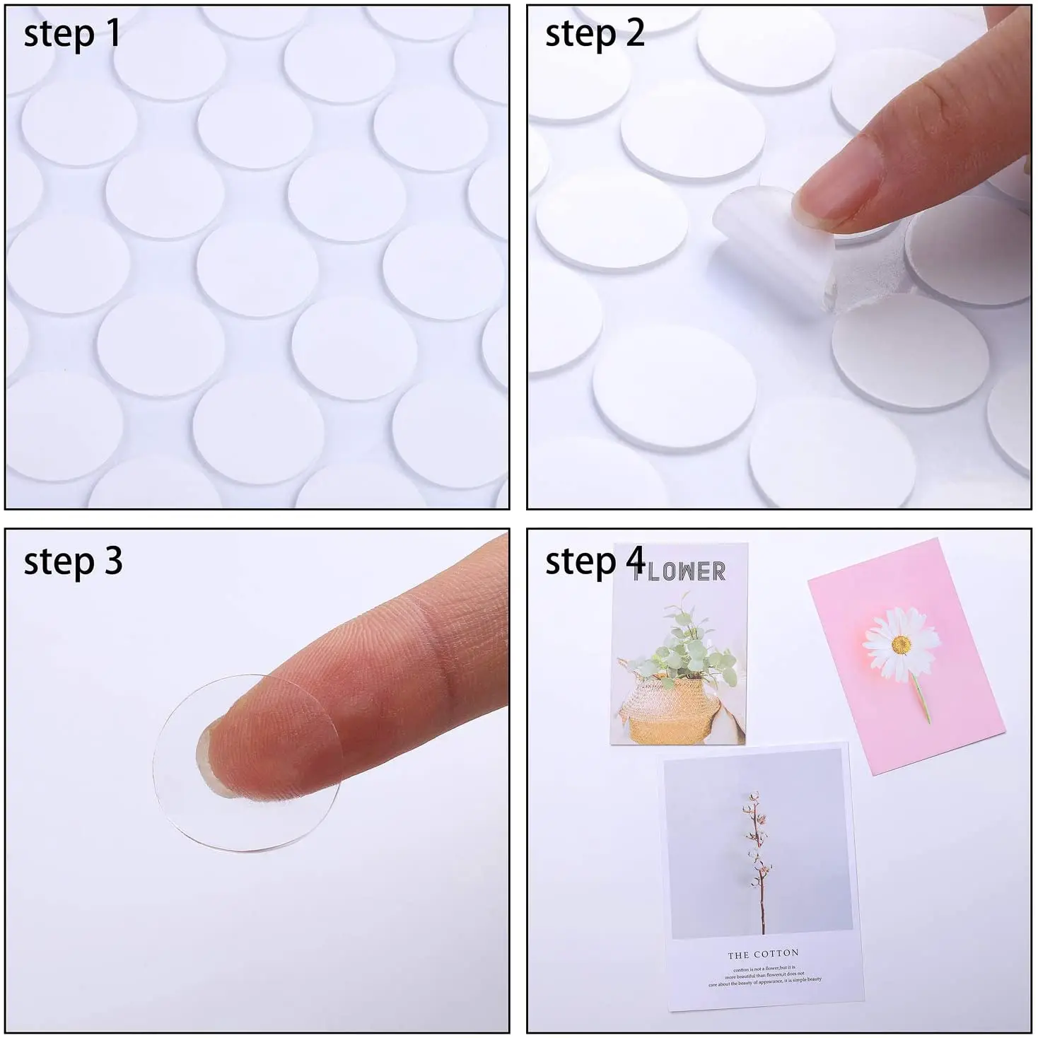 Round Adhesive Foam Dots  Double Sided Sticky Dots