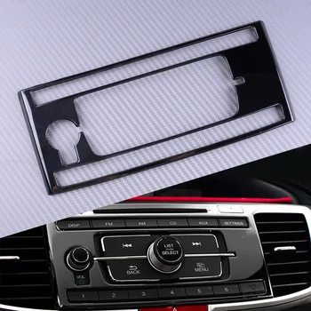 

DWCX Black Stainless Steel Center Console Cover Trim Frame Fit for Honda Accord 2013 2014 2015 2016 2017