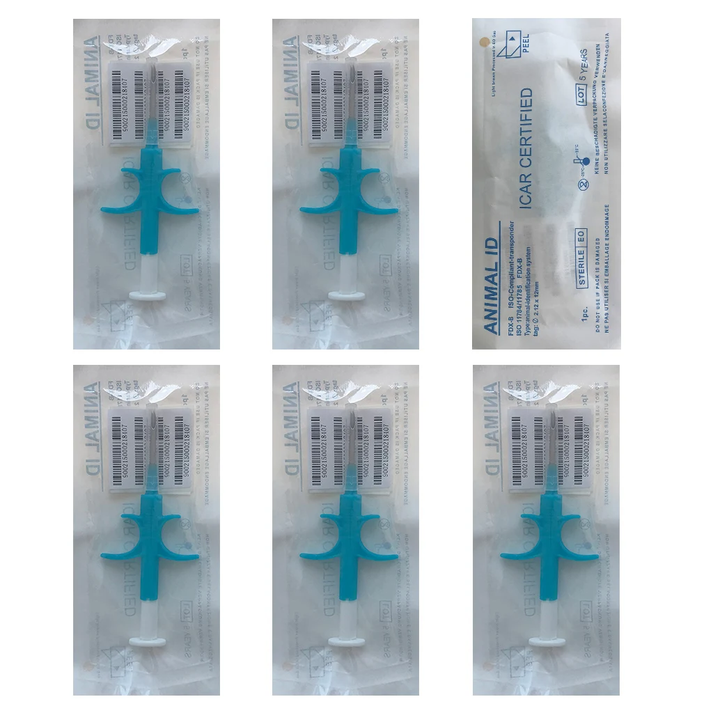 Шприц для идентификации животных 6 упаковок/набор идентификация