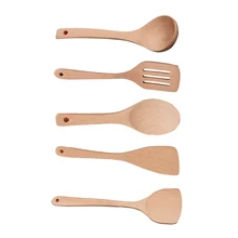 FenKicyen антипригарный шпатель специфическая деревянная лопатка жареный совок для риса стиль деревянная ложка с длинной ручкой совок