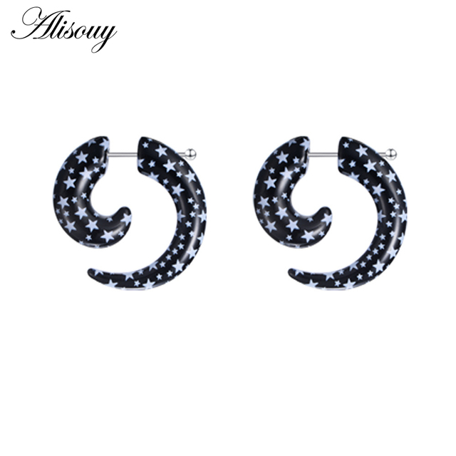 Hot Acrylic Cheater Fake Spiral Ear Taper Stretcher Expanders Gauge Tunnel And Plugs Earlobe Earring Piercing Body Jewelry