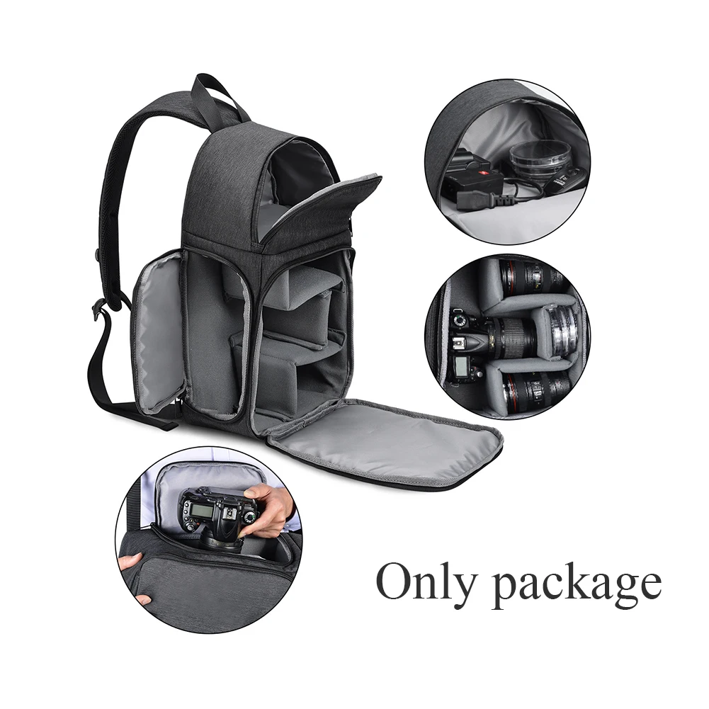 Аксессуары для хранения большой емкости молнии камера сумка одно плечо сумка рюкзак для DSLR случае многофункциональный водонепроницаемый