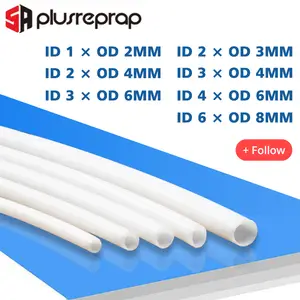1Meter 1mm 2mm 3mm 4mm 6mm 8mm PTFE Tube For 3D Printer Parts Pipe