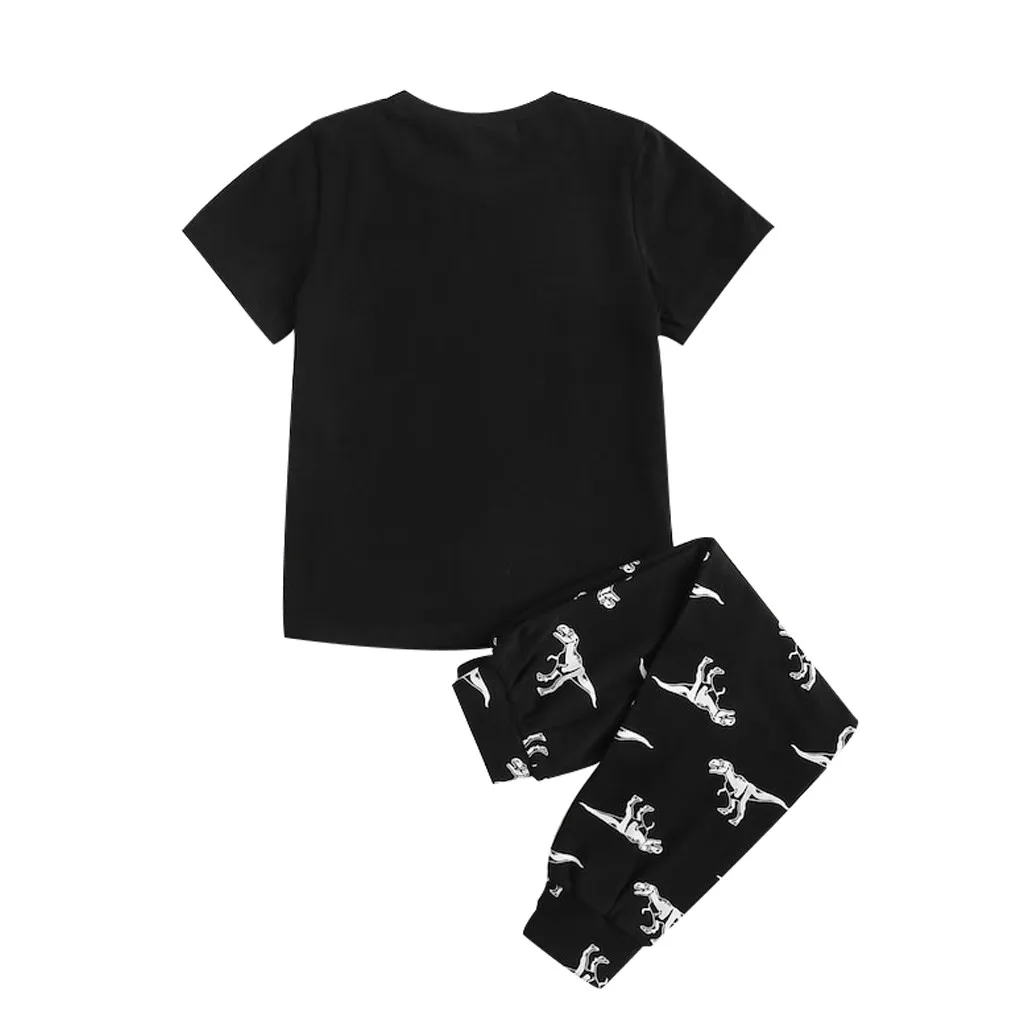 2Pcs Toddler Baby Dinosaur clothes cartoon Print short sleeve soft Tops+Shorts Outfits Clothes Sets korean fashion clothing bebé