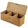 Toilet Paper Basket- 3 Plaid Rattan Toilet Bathroom Storage Organizer Basket- Jewelry Cosmetic Storage Basket 1