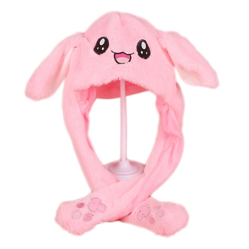 Osuter 2PCS Coniglio Cappello Peluche Moving Ears Hat Bello Cappello Orecchie Funny Peluche Cappellino di Coniglio per Donna Giocattoli Regalo