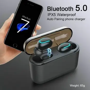 

HBQ Q32 TWS Headset bluetooth 5.0 true Stereo Wireless earphone With Mic Waterproof Handsfree earpieces Sports Earbud