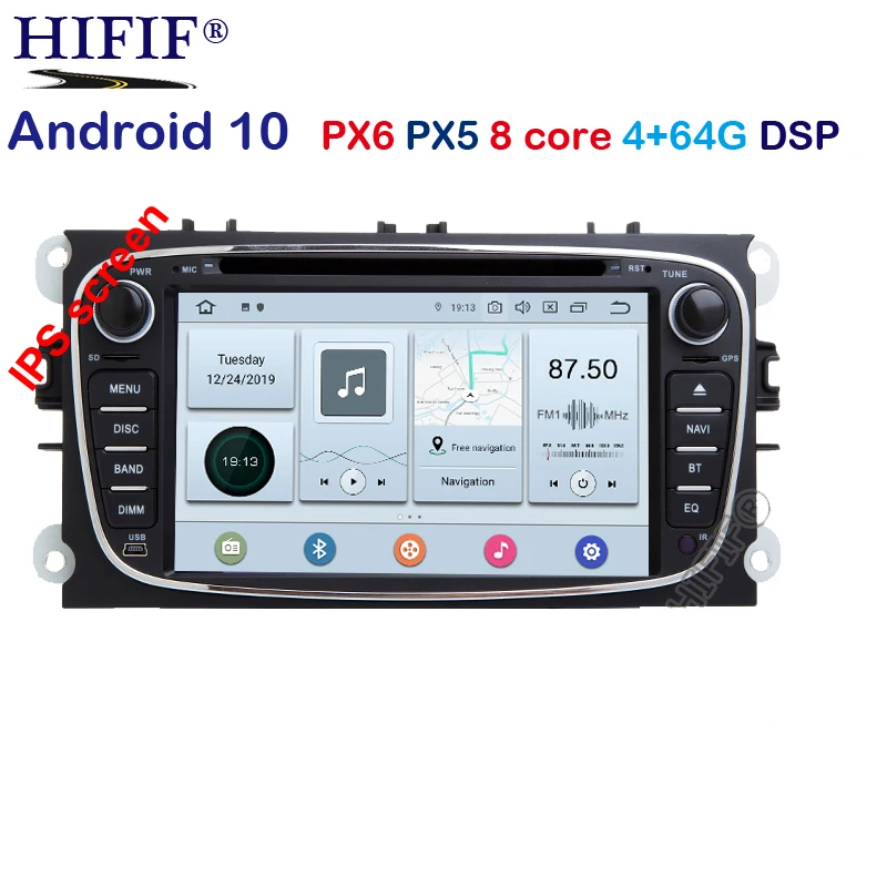 Android 10 8 CORE/4 CORE 4G/2G RAM DSP IPS 2 din Car DVD GPS for FORD Focus S-MAX Mondeo C-MAX Galaxy RADIO PLAYER SCREEN AUDIO |